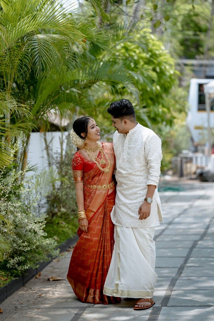 Arjun & Lakshmi Priya walking together